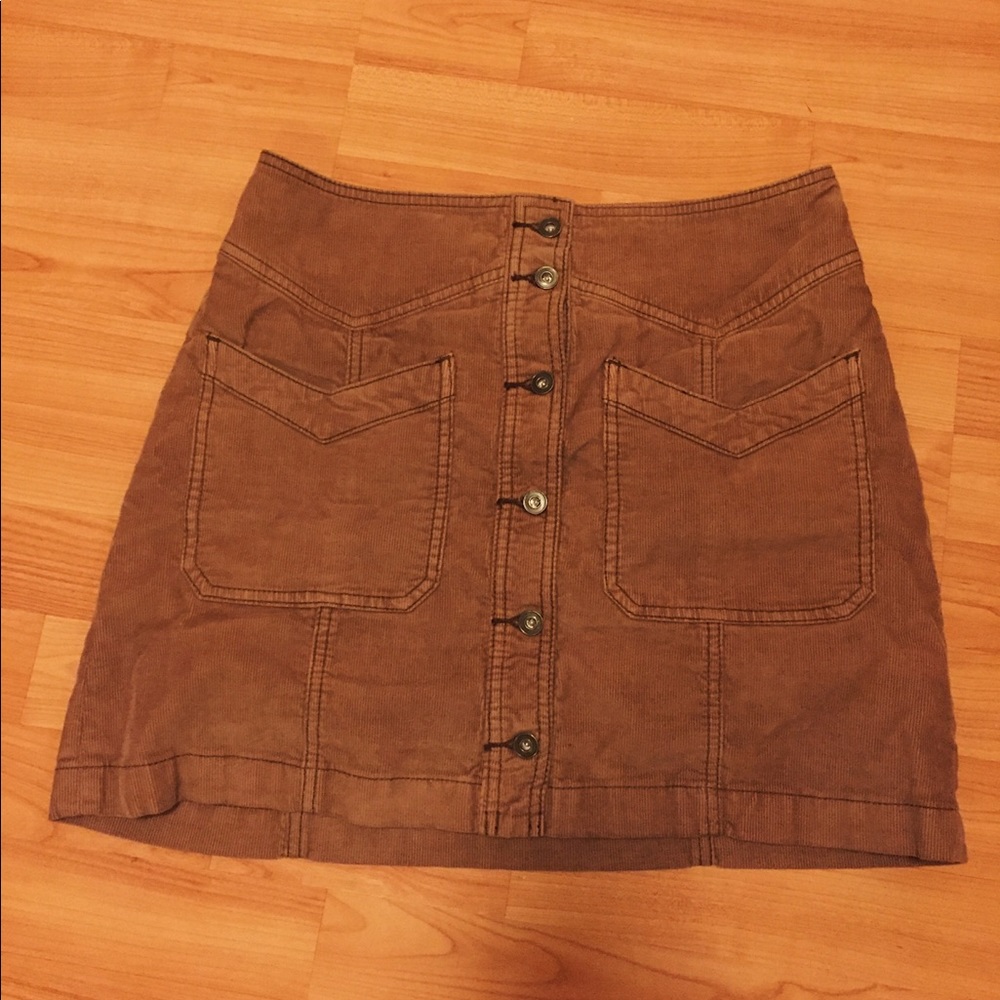 Free People Corduroy Skirt